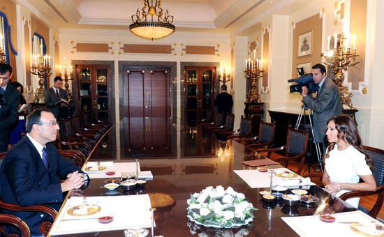 Azərbaycanın birinci xanımı bir sıra görüşlər keçirib (FOTO)