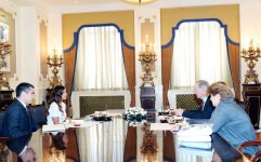 Azərbaycanın birinci xanımı bir sıra görüşlər keçirib (FOTO)