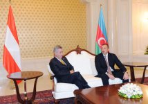 Azərbaycan və Avstriya prezidentlərinin təkbətək görüşü olub (FOTO)