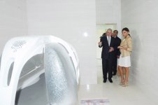 Heydər Əliyev Fondunun prezidenti Mehriban Əliyeva Fondun təşəbbüsü ilə Xəzər rayonunda inşa olunmuş bir neçə obyektin açılışlarında iştirak edib (FOTO)