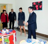 Azərbaycanın birinci xanımı Xəzər rayonunda  bir neçə təhsil müəssisəsinin açılışlarında iştirak etmişdir (FOTO)