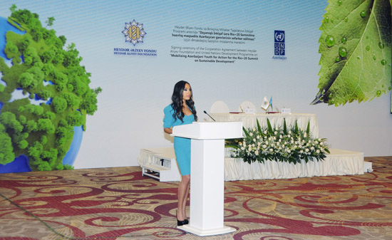 Leyla Əliyeva: Azərbaycanda ətraf mühitin qorunması məsələsinə xüsusi diqqət yetirilir (FOTO)