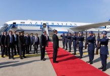 Azərbaycan Prezidenti Türkiyənin İzmir şəhərinə gəlib (FOTO)