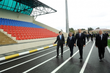 Prezident İlham Əliyev Ağsuda bir sıra obyektlərin açılışında iştirak edib (FOTO)