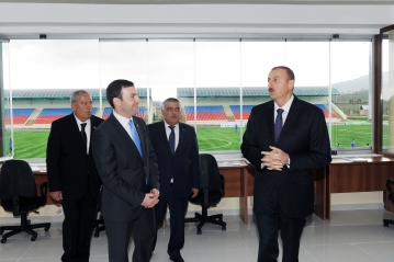 Prezident İlham Əliyev Ağsuda bir sıra obyektlərin açılışında iştirak edib (FOTO)