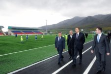 Prezident İlham Əliyev Ağsuda bir sıra obyektlərin açılışında iştirak edib (FOTO)