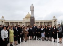 Azərbaycan Prezidenti Ucarda Heydər Əliyev Mərkəzinin açılışında iştirak edib (FOTO)