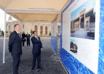 Prezident İlham Əliyev Ucarda su-kanalizasiya sistemləri kompleksinin təməlqoyma mərasimində iştirak edib (FOTO)