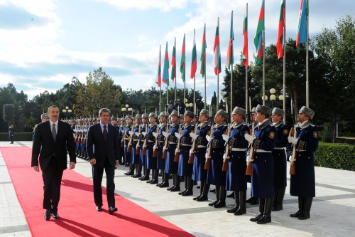 Bolqarıstan Prezidentinin rəsmi qarşılanma mərasimi olub (FOTO)