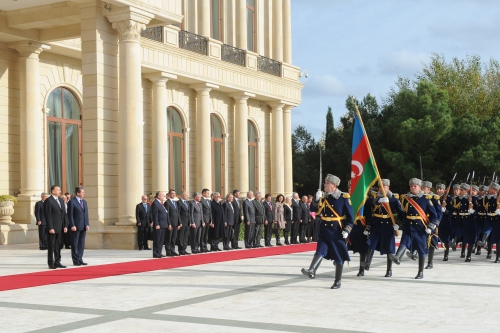 Bolqarıstan Prezidentinin rəsmi qarşılanma mərasimi olub (FOTO)