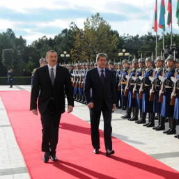 Bolqarıstan Prezidentinin rəsmi qarşılanma mərasimi olub (FOTO)