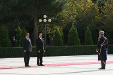 Bolqarıstan Prezidentinin rəsmi qarşılanma mərasimi olub (FOTO)
