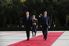 Bolqarıstan Prezidentinin rəsmi qarşılanma mərasimi olub (FOTO)