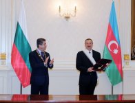 Azərbaycan və Bolqarıstan prezidentlərinin ali ordenlərlə təltif olunma mərasimi keçirilib (ƏLAVƏ OLUNUB)(FOTO)