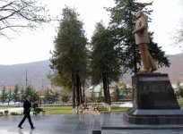 Prezident İlham Əliyevin Oğuz rayonuna səfəri başlayıb (FOTO)