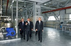İlham Əliyev qarğıdalı emalı və qlükoza istehsalı müəssisəsinin açılışında iştirak edib (FOTO)