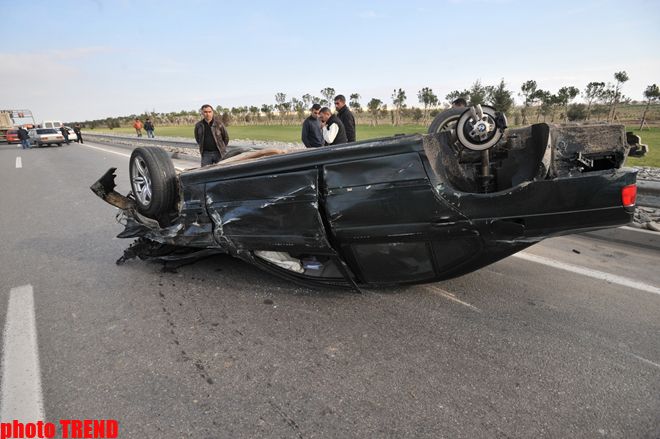 Azərbaycanda istirahət günlərində yol qəzalarında 14 nəfər ölüb, 55 nəfər xəsarət alıb