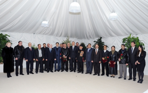Qəbələdə Qarabağ müharibəsi əlilləri və şəhid ailələri üçün tikilmiş bina istifadəyə verilib (FOTO)