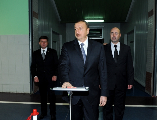 Prezident İlham Əliyev Qəbələdə su-limonad istehsalı zavodunun açılışında iştirak edib (FOTO)