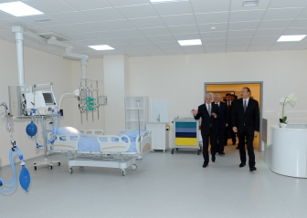 Azərbaycan Prezidenti Şəkidə mərkəzi xəstəxananın açılışında iştirak edib (FOTO)