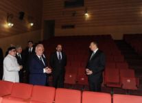 İlham Əliyev Şəkidə Sabit Rəhman adına Dövlət Dram Teatrının binası ilə tanış olub (FOTO)