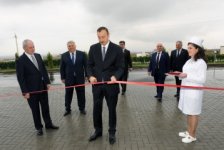 Azərbaycan Prezidenti Şəkidə mərkəzi xəstəxananın açılışında iştirak edib (FOTO)