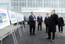İlham Əliyev “Qəbələ” Futbol Klubunun stadion və təlim-məşq bazası kompleksində aparılan tikinti işləri ilə tanış olub (FOTO)