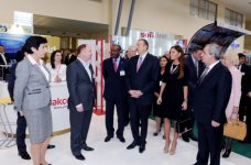 Azərbaycan Prezidenti və xanımı "BakuTel-2011" XVII Beynəlxalq telekommunikasiya və informasiya texnologiyaları sərgisi ilə tanış olublar (FOTO)(ƏLAVƏ OLUNUB)