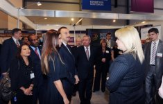 Azərbaycan Prezidenti və xanımı "BakuTel-2011" XVII Beynəlxalq telekommunikasiya və informasiya texnologiyaları sərgisi ilə tanış olublar (FOTO)(ƏLAVƏ OLUNUB)