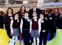 Azərbaycan Prezidenti və xanımı "BakuTel-2011" XVII Beynəlxalq telekommunikasiya və informasiya texnologiyaları sərgisi ilə tanış olublar (FOTO)(ƏLAVƏ OLUNUB)