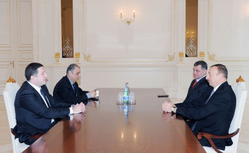 Azərbaycan Prezidenti Tbilisi şəhərinin merini qəbul edib