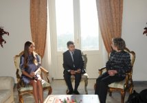 Azərbaycanın birinci xanımı Mehriban Əliyeva İtaliyanın Baş nazirinin xanımı ilə görüşüb (FOTO)