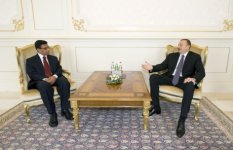 İlham Əliyev bir sıra xarici ölkələrin Azəbaycandakı səfirlərinin etimadnamələrini qəbul edib (FOTO)