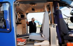 İlham Əliyev Heydər Əliyev Beynəlxalq Aeroportunda yeni aerovağzal kompleksində aparılan inşaat işlərinin gedişi ilə tanış olub (FOTO)