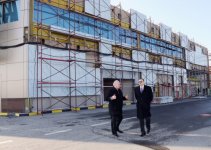 İlham Əliyev Heydər Əliyev Beynəlxalq Aeroportunda yeni aerovağzal kompleksində aparılan inşaat işlərinin gedişi ilə tanış olub (FOTO)