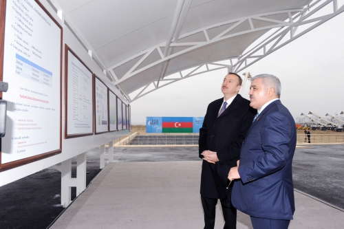 İlham Əliyev karbamid istehsalı zavodunun təməlqoyma mərasimində iştirak edib (FOTO)
