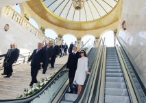 Azərbaycan Prezidenti və xanımı yeni piyada keçidlərinin açılışlarında iştirak ediblər (FOTO)