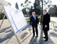 Azərbaycan Prezidenti və xanımı yeni piyada keçidlərinin açılışlarında iştirak ediblər (FOTO)
