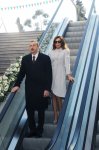 Azərbaycan Prezidenti və xanımı yeni piyada keçidlərinin açılışlarında iştirak ediblər (FOTO)