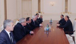 Azərbaycan Prezidenti Gürcüstan parlamentinin sədr müavinini qəbul edib (FOTO)