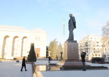 Prezident İlham Əliyevin Gəncə şəhərinə səfəri başlayıb (FOTO)