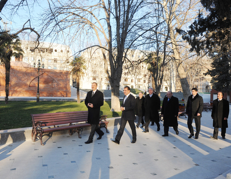 Prezident İlham Əliyevin Gəncə şəhərinə səfəri başlayıb (FOTO)