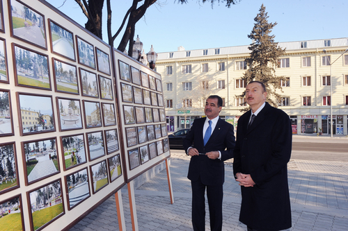 İlham Əliyev Gəncədə Nəriman Nərimanov parkının açılışında iştirak edib (FOTO)