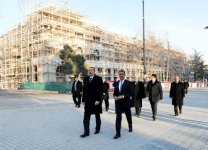 Prezident İlham Əliyevin Gəncə şəhərinə səfəri başlayıb (FOTO)