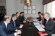Azərbaycan Prezidenti İsveçrə həmkarı ilə görüşüb
