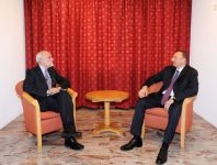 İlham Əliyev BQXK prezidenti və "Deutsche Bank" nümayəndələri ilə görüşüb