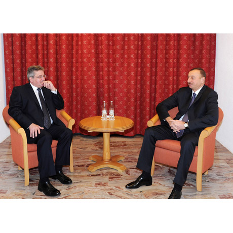 Davosda Azərbaycan və Polşa prezidentlərinin görüşü olub