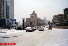 Bakının qar mənzərəsi (FOTOSESSİYA)