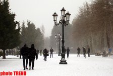 Bakının qar mənzərəsi (FOTOSESSİYA)