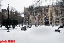 Bakının qar mənzərəsi (FOTOSESSİYA)